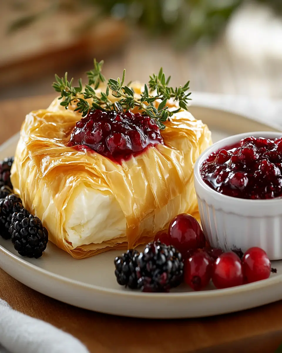 Phyllo-Wrapped Brie First Image First Image