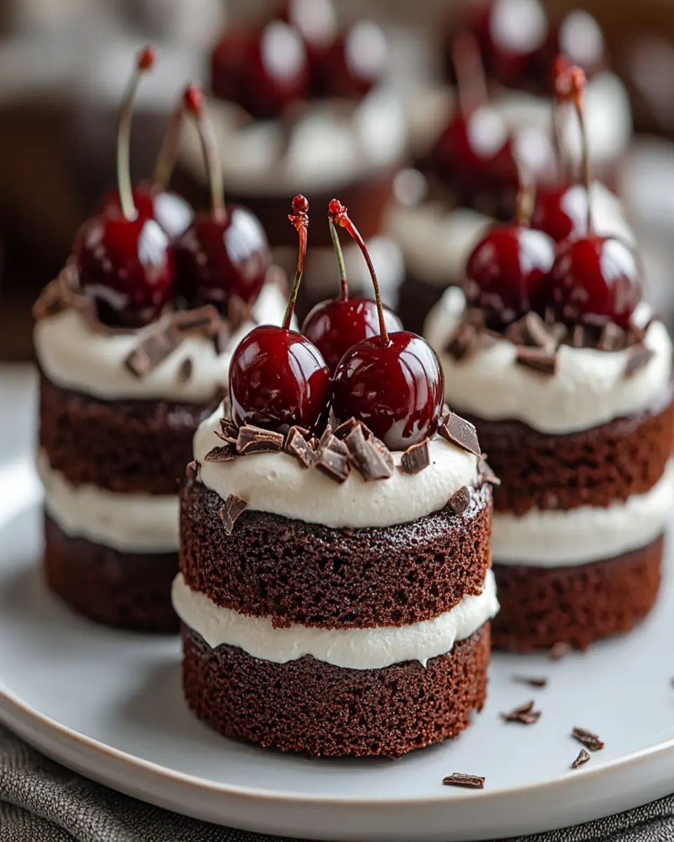 Mini Black Forest Cakes First Image First Image