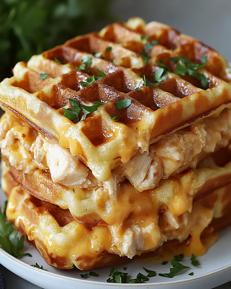 Cheddar Chicken Waffles First Image First Image