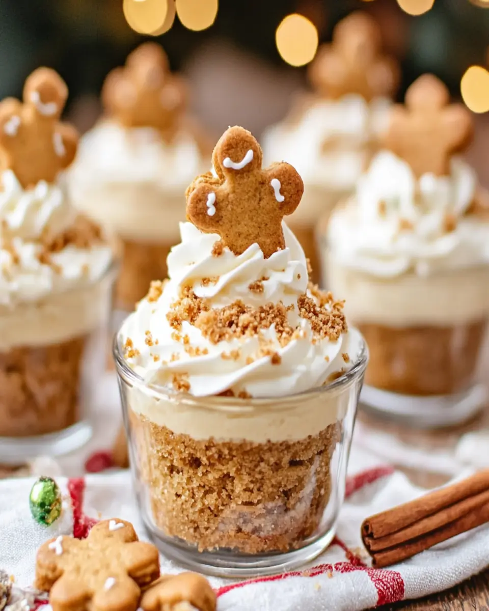 No-Bake Gingerbread Cheesecake Cups First Image First Image