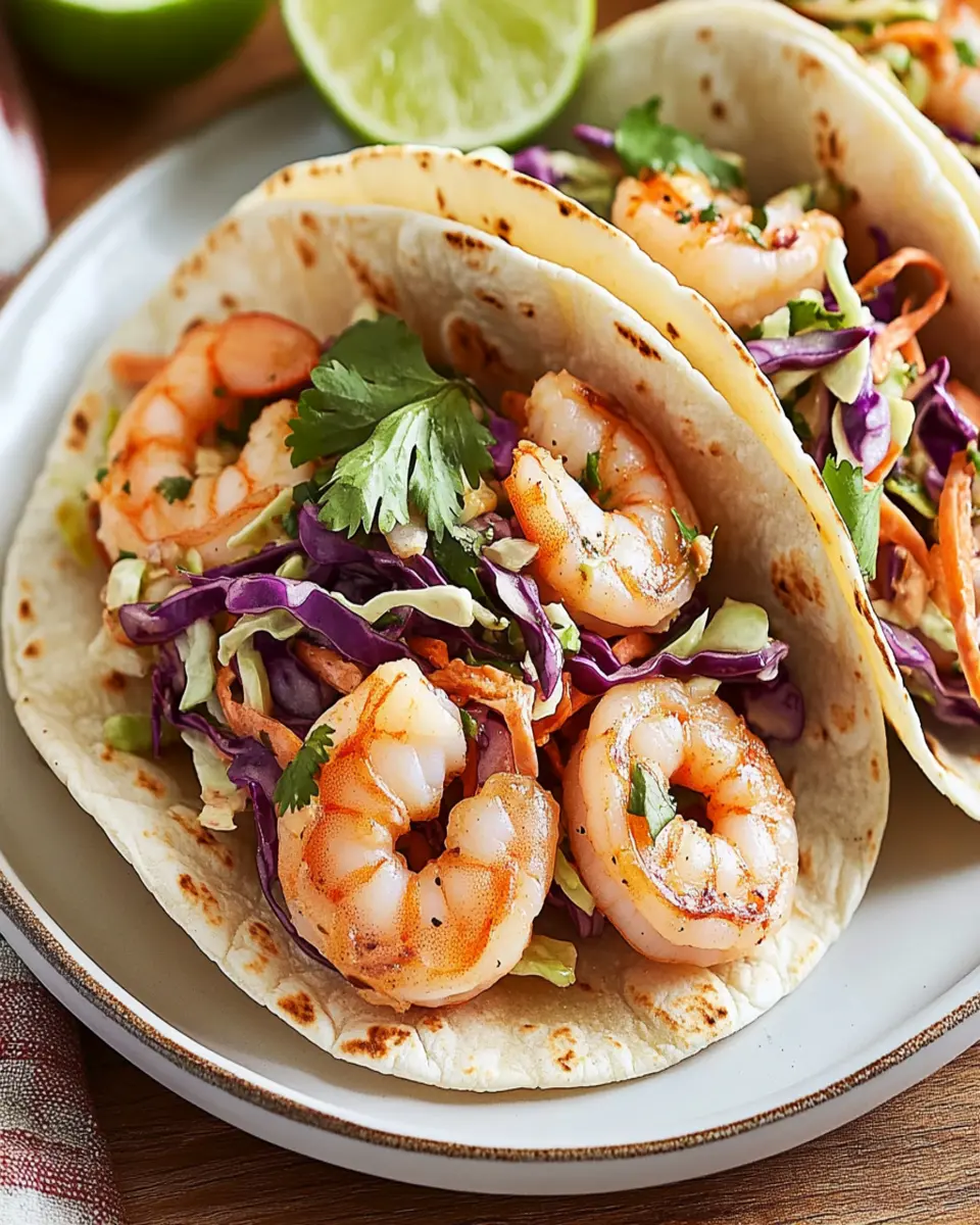Irresistible Shrimp Tacos with Cabbage Slaw Recipe First Image First Image