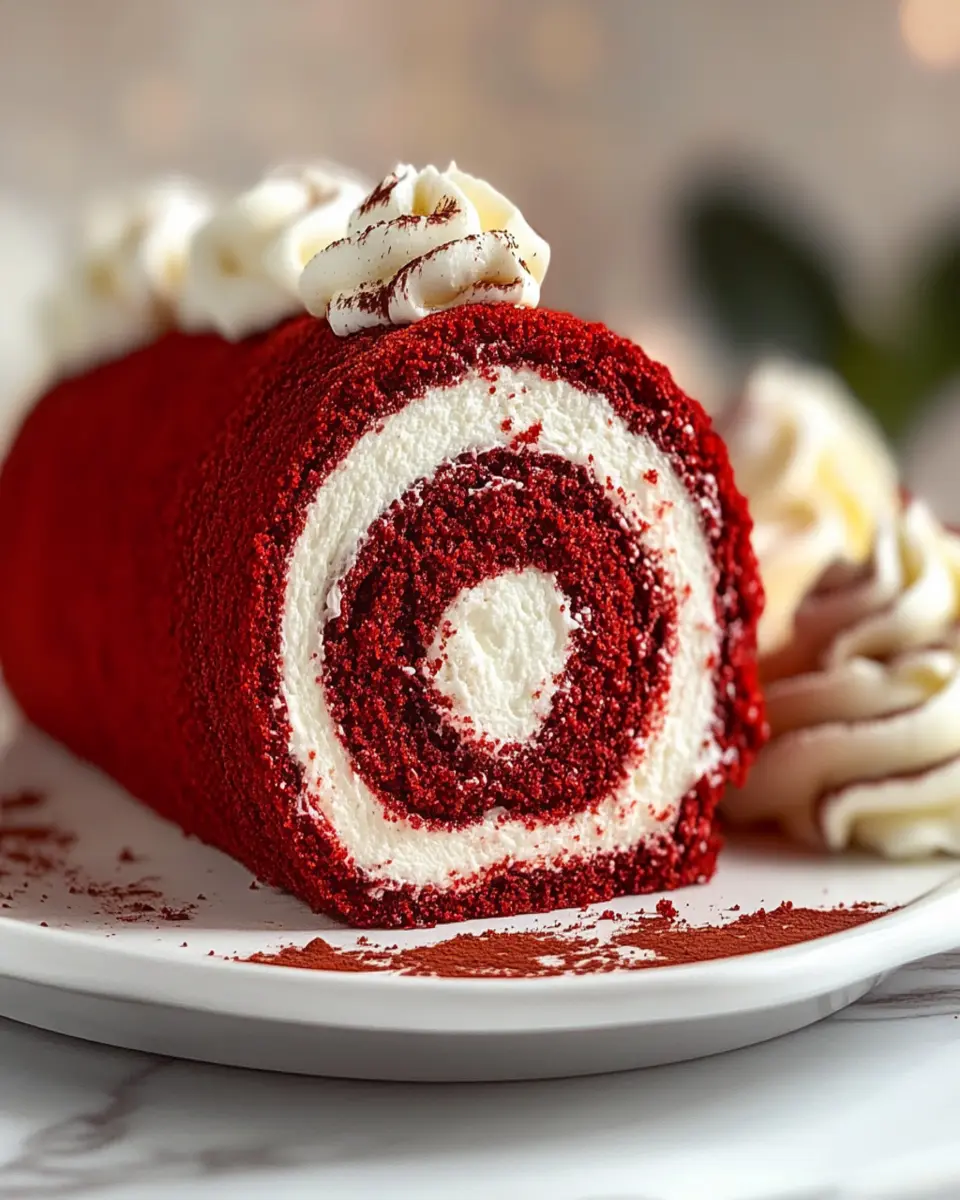 Irresistible Red Velvet Cake Roll Recipe to Delight You First Image First Image
