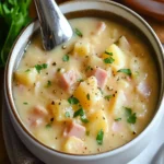 Slow Cooker Ham and Potato Soup First Image First Image