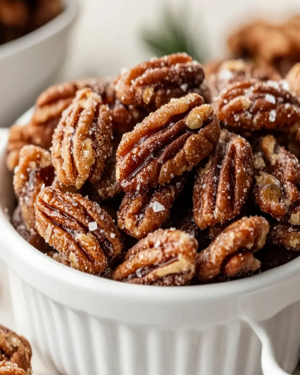 Homemade Candied Pecans First Image First Image