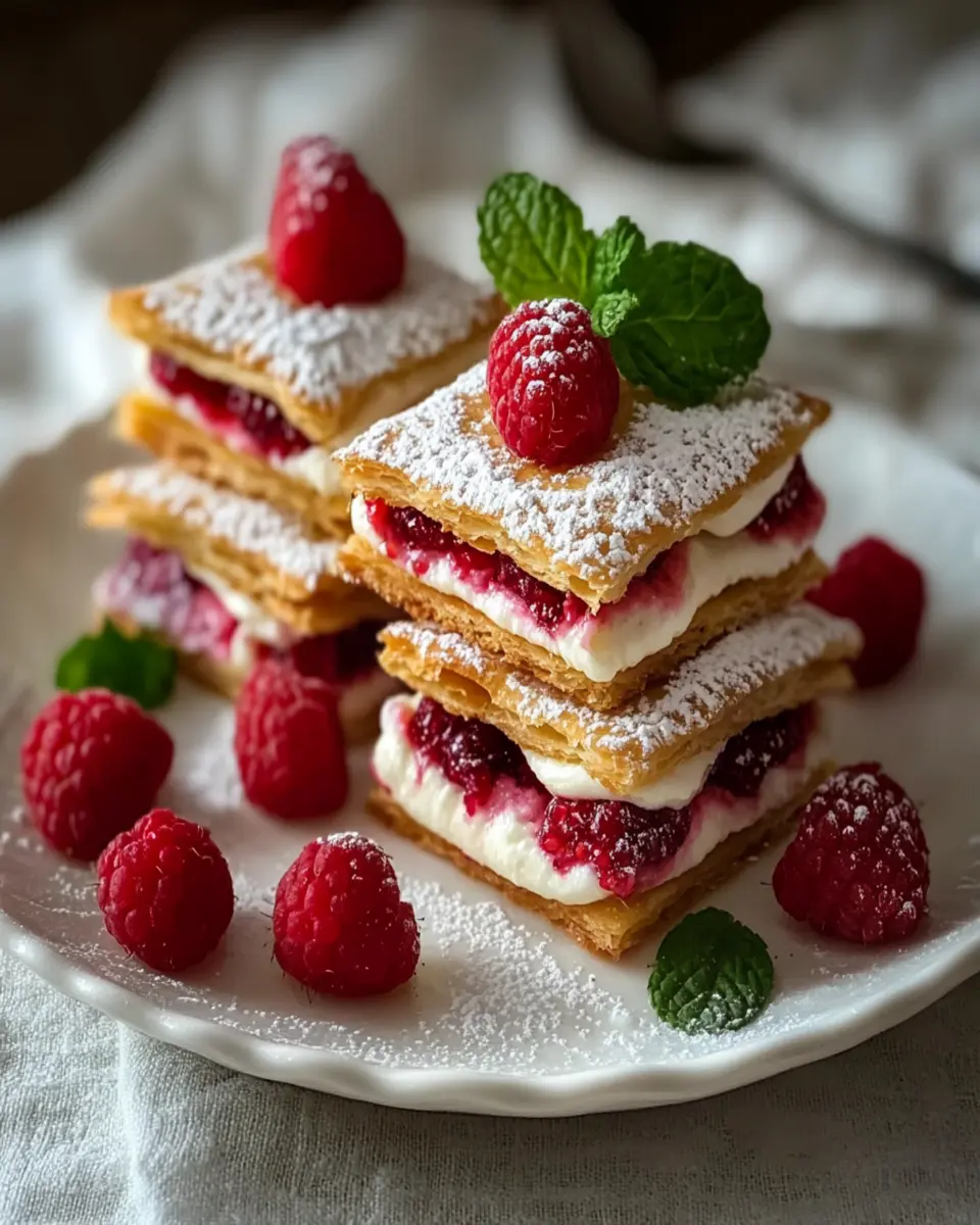 Raspberry Mille-Feuille Cookies First Image First Image