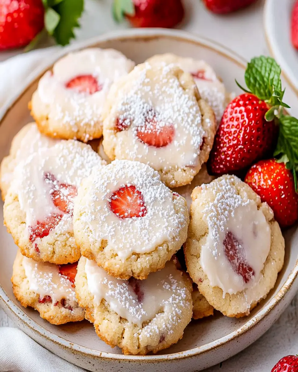 Strawberry Cheesecake Cookies First Image First Image