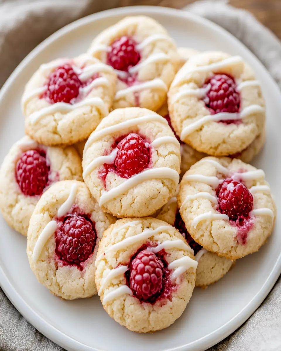 5 Ingredient Raspberry Cheesecake Cookies First Image First Image