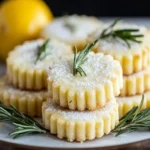 Lemon rosemary shortbread cookies First Image First Image
