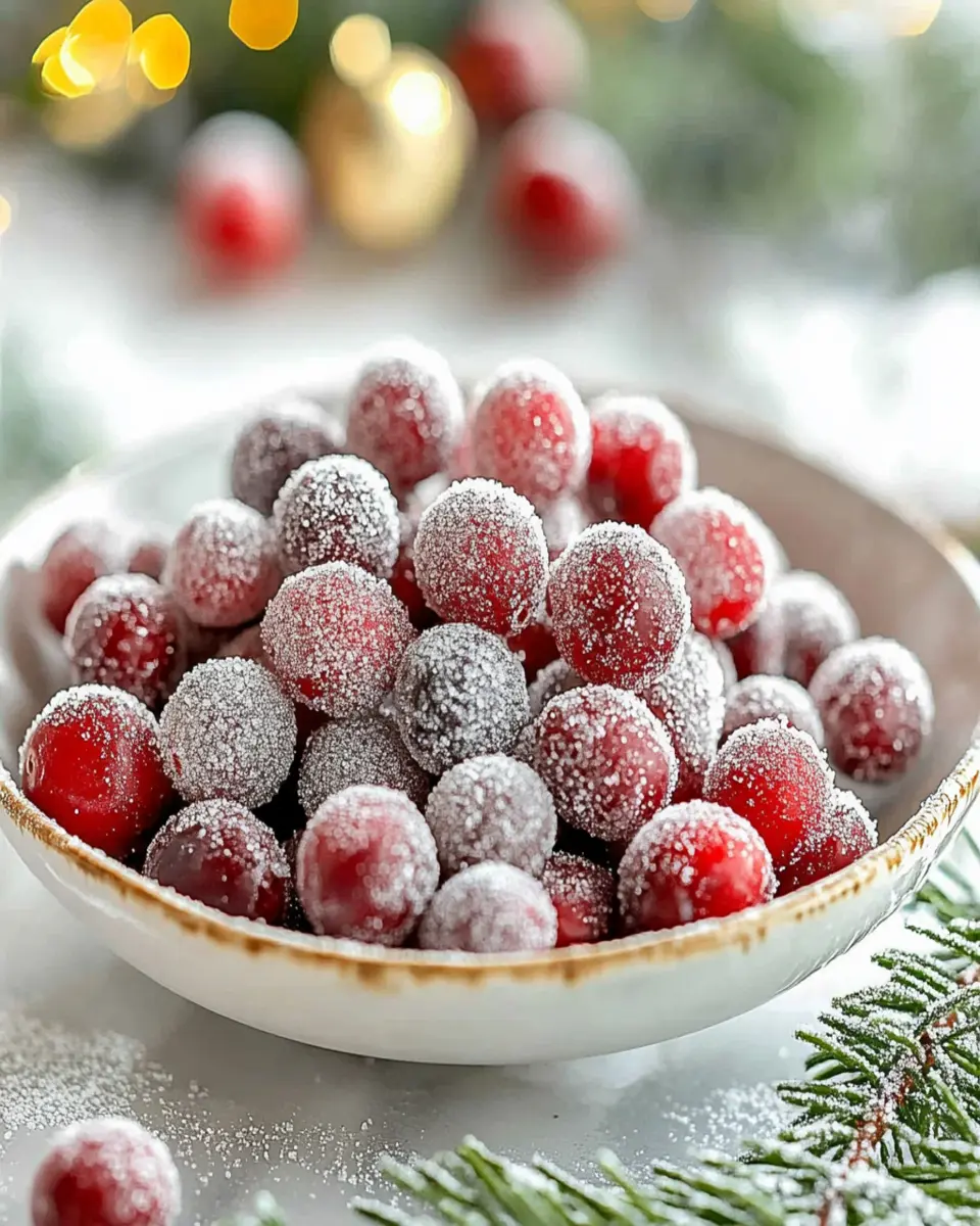 Delightful Sugared Cranberries for Festive Cheer First Image First Image