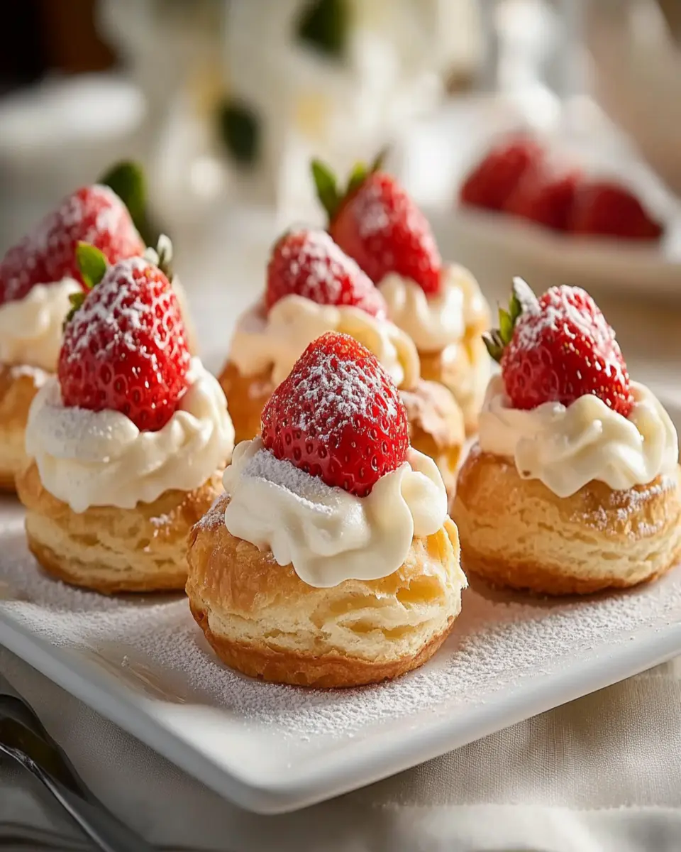 Strawberry Cream Puffs First Image First Image