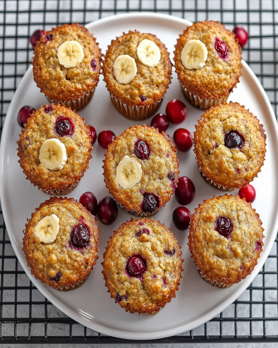 Banana Cranberry Breakfast Muffins First Image First Image