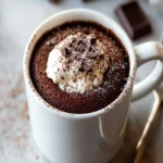 3 Ingredient Microwave Chocolate Mug Cake First Image First Image