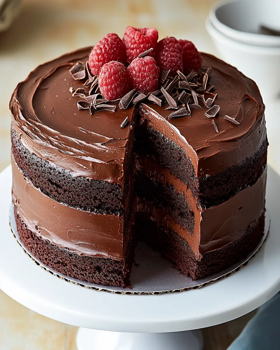 Decadent Double Chocolate Layer Cake Recipe to Indulge In First Image First Image