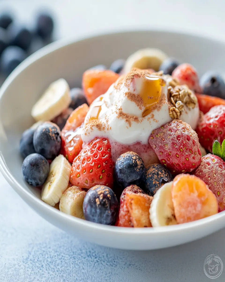 Breakfast Fruit Salad with Yogurt First Image First Image