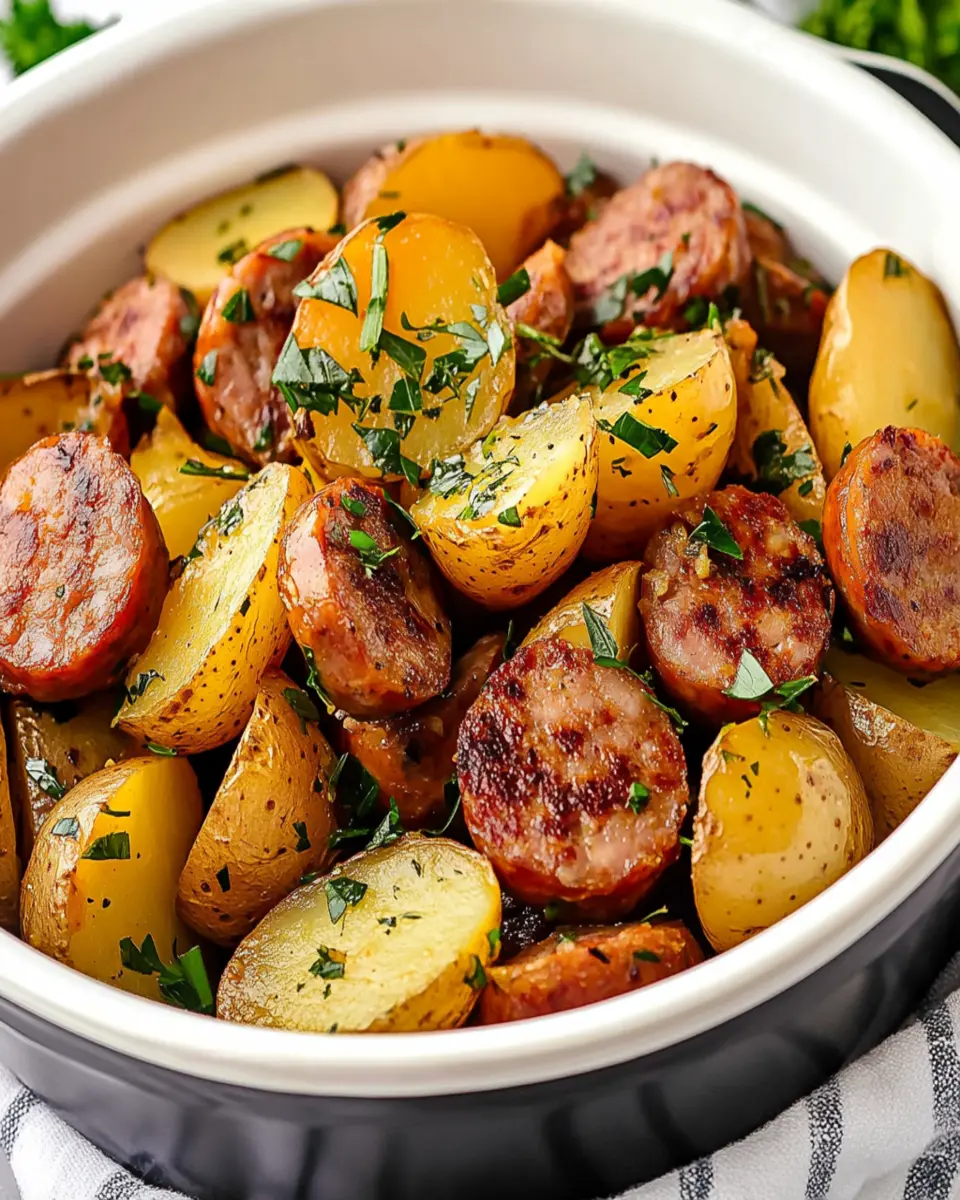 Crockpot Sausage and Potatoes First Image First Image