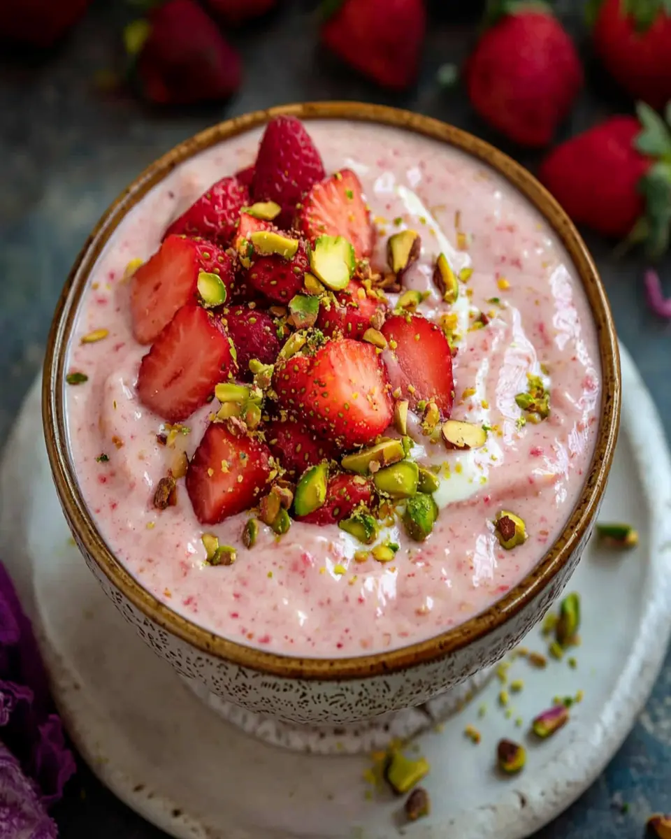 Strawberry Rabdi Recipe First Image First Image