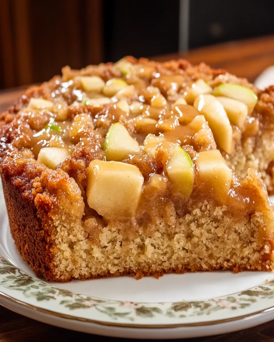 Spiced Apple Coffee Cake with Cider Glaze First Image First Image