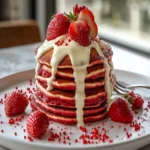 Red Velvet Pancakes For A Sweet Valentine’s Breakfast First Image First Image
