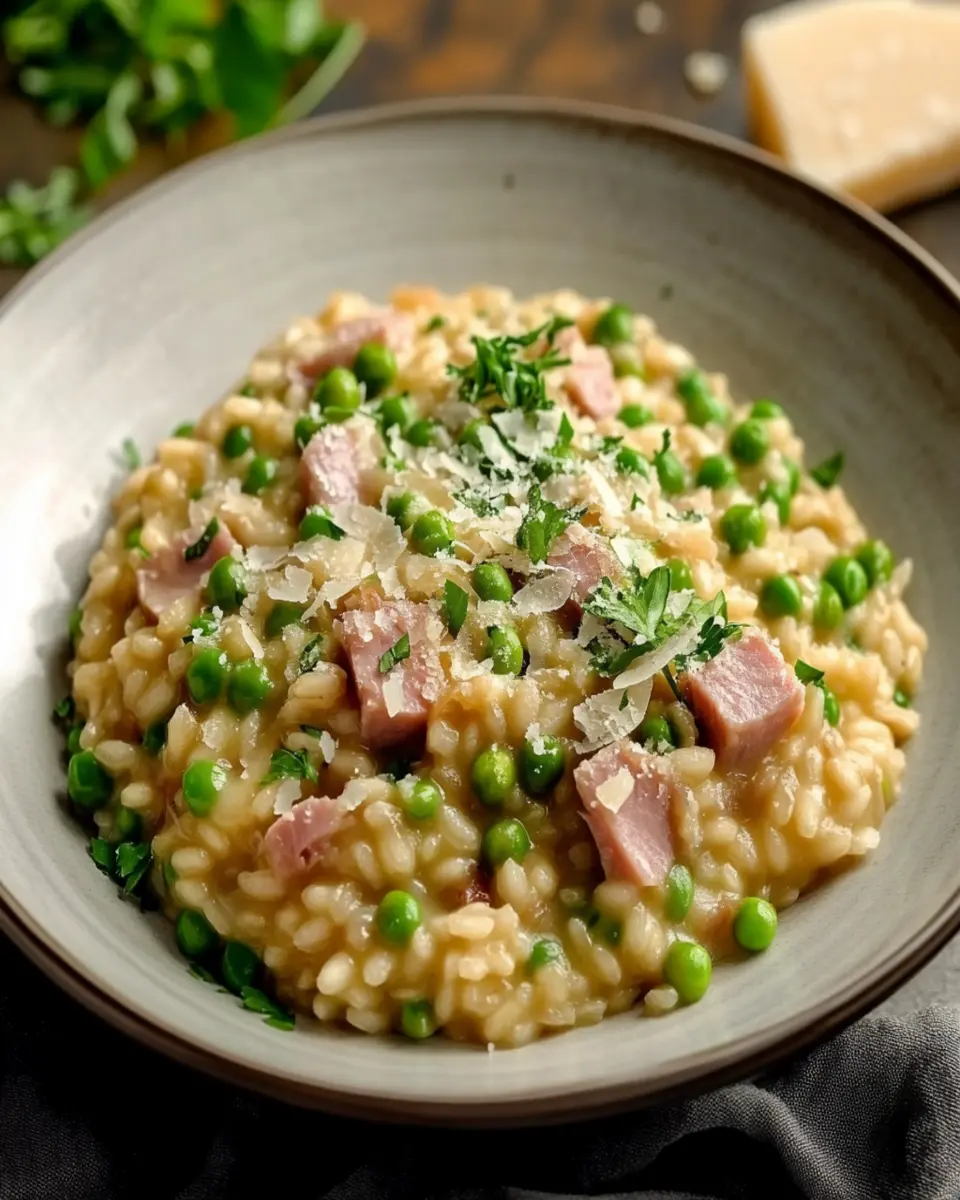 Ham and Pea Risotto First Image First Image