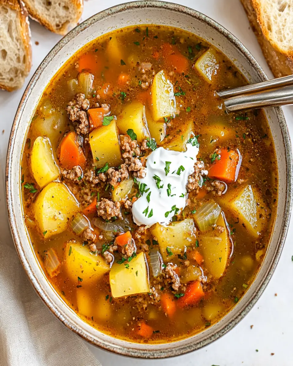 Hamburger Potato Soup First Image First Image