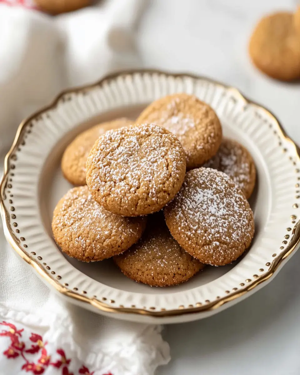 Gingersnap Cookies First Image First Image