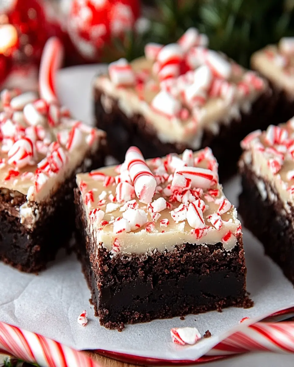 Peppermint Bark Brownies First Image First Image