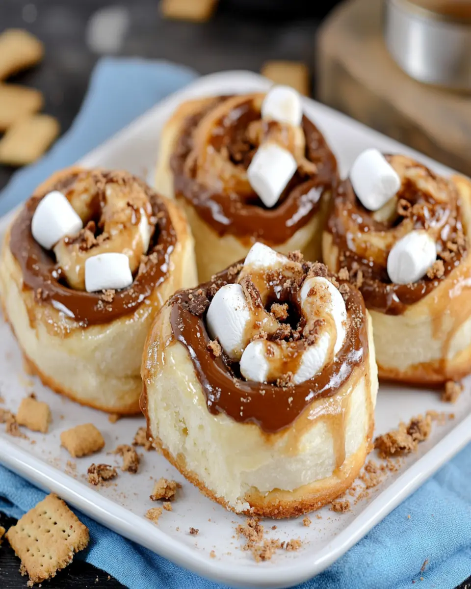 Peanut Butter S’mores Sweet Rolls First Image First Image