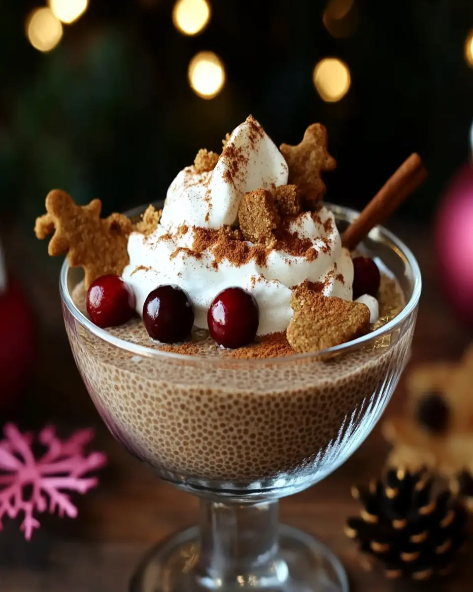 Gingerbread Chia Pudding: Cozy Holiday Bliss Awaits First Image First Image