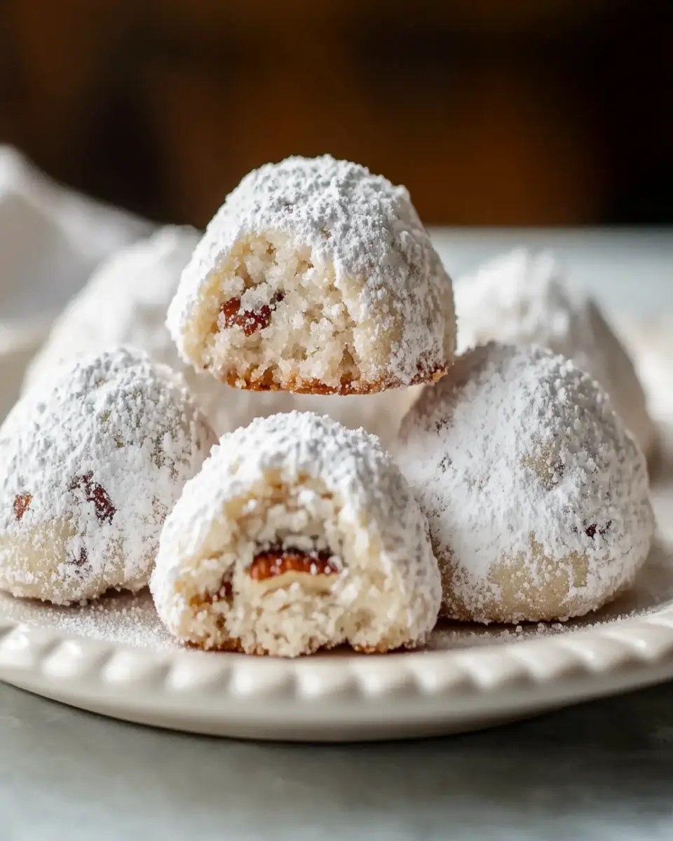 Buttery Pecan Snowball Cookies First Image First Image