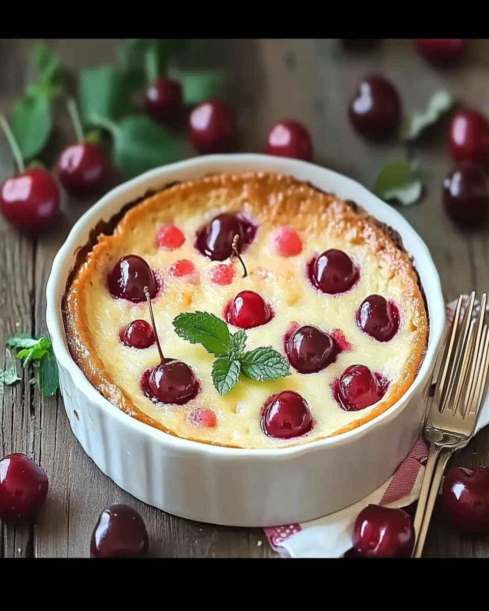 Delicious French Cherry Clafoutis: A Summer Delight! First Image First Image