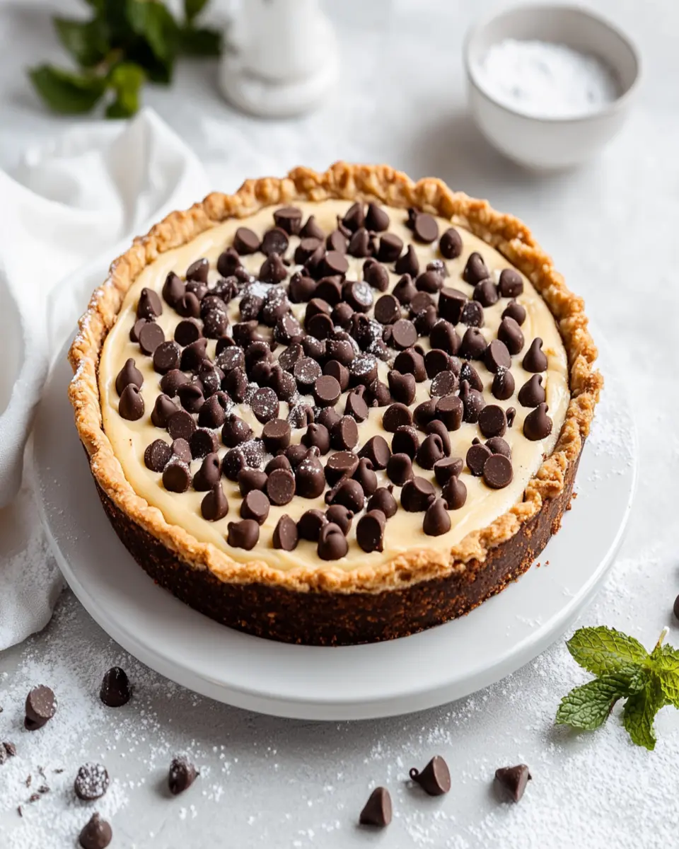 Chocolate Chip Funny Cake Pie First Image First Image