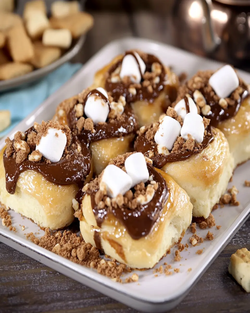 Peanut Butter S’mores Sweet Rolls First Image First Image