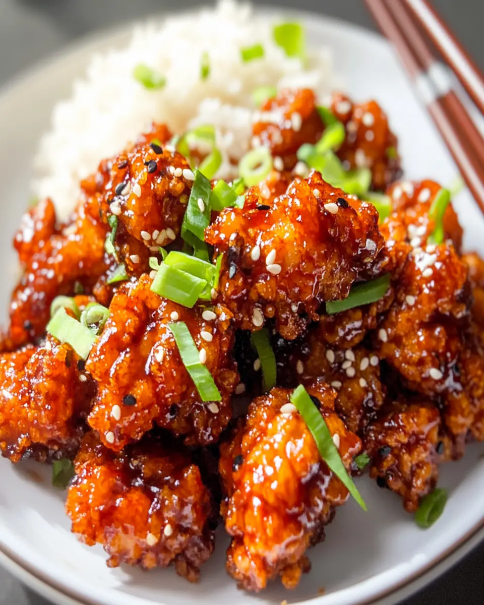 Korean Fried Chicken Bites & Coconut Rice First Image First Image