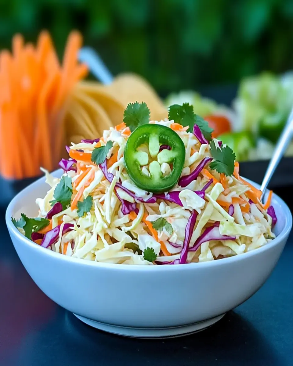 Zesty Jalapeño Slaw for Bold Taco Nights and BBQs First Image First Image