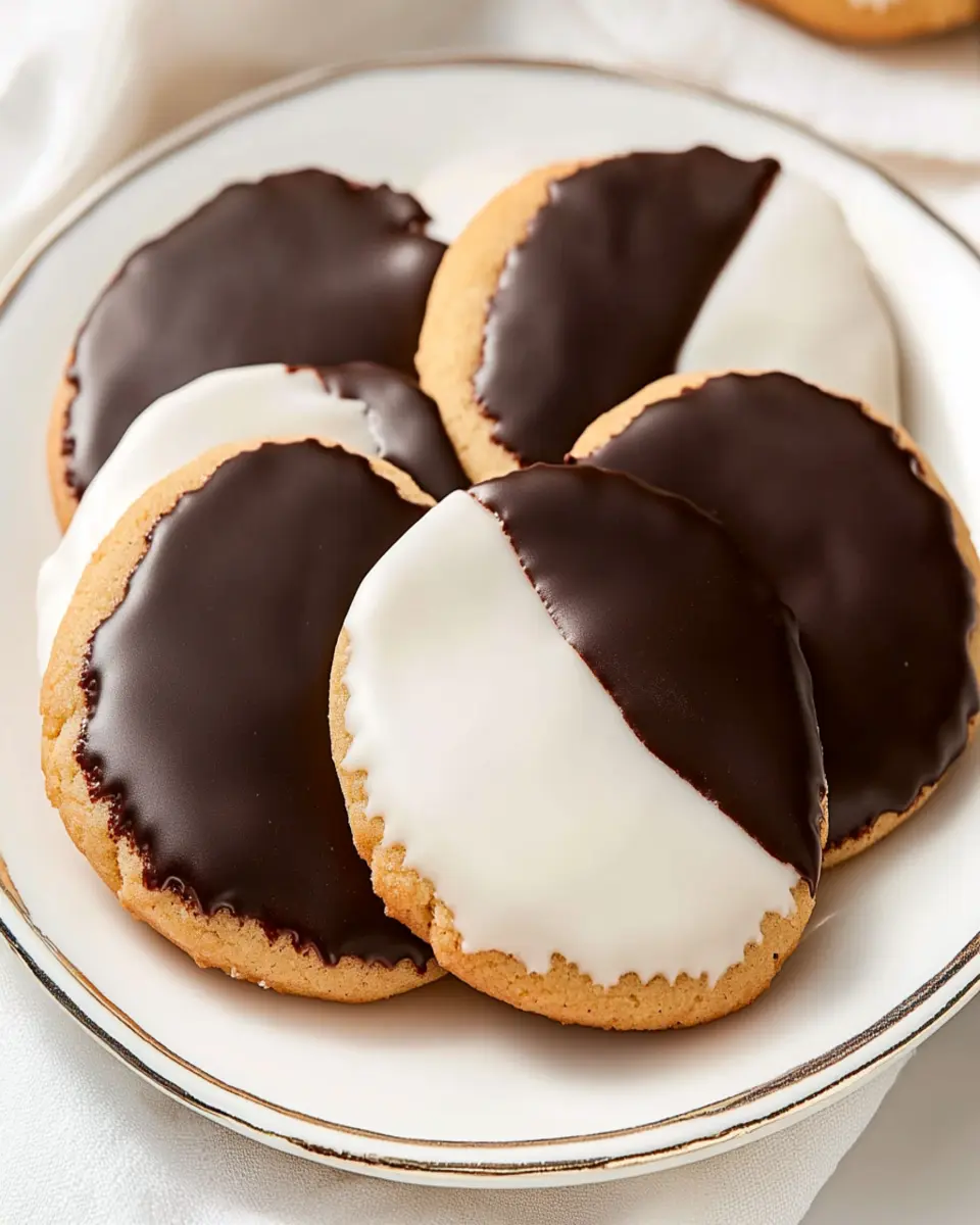 Half Moon Cookies (Black & White Cookies) First Image First Image