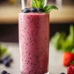 Strawberry Blueberry Smoothie (No Banana) First Image First Image