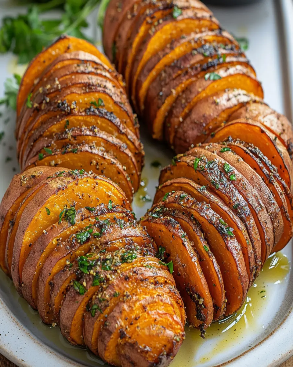 Hasselback Sweet Potatoes First Image First Image