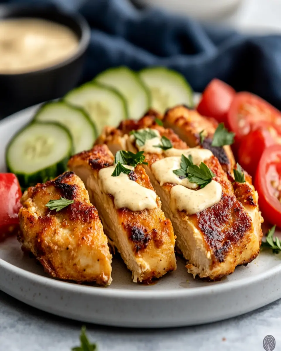 Keto Chicken Shawarma with Garlic Sauce First Image First Image