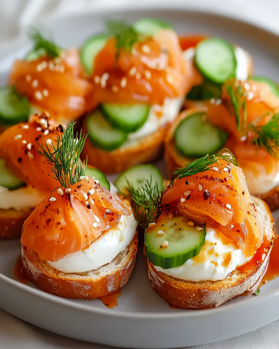 Smoked Salmon and Cream Cheese Sandwiches First Image First Image