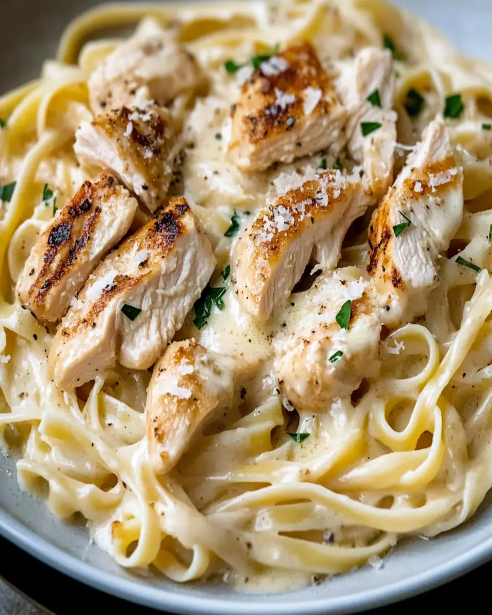 Homemade Chicken Alfredo First Image First Image
