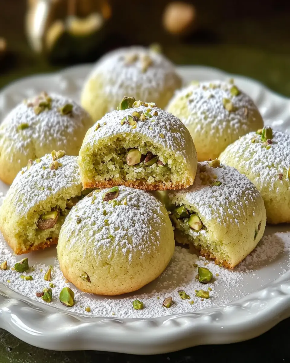 Pistachio Wedding Cookies First Image First Image