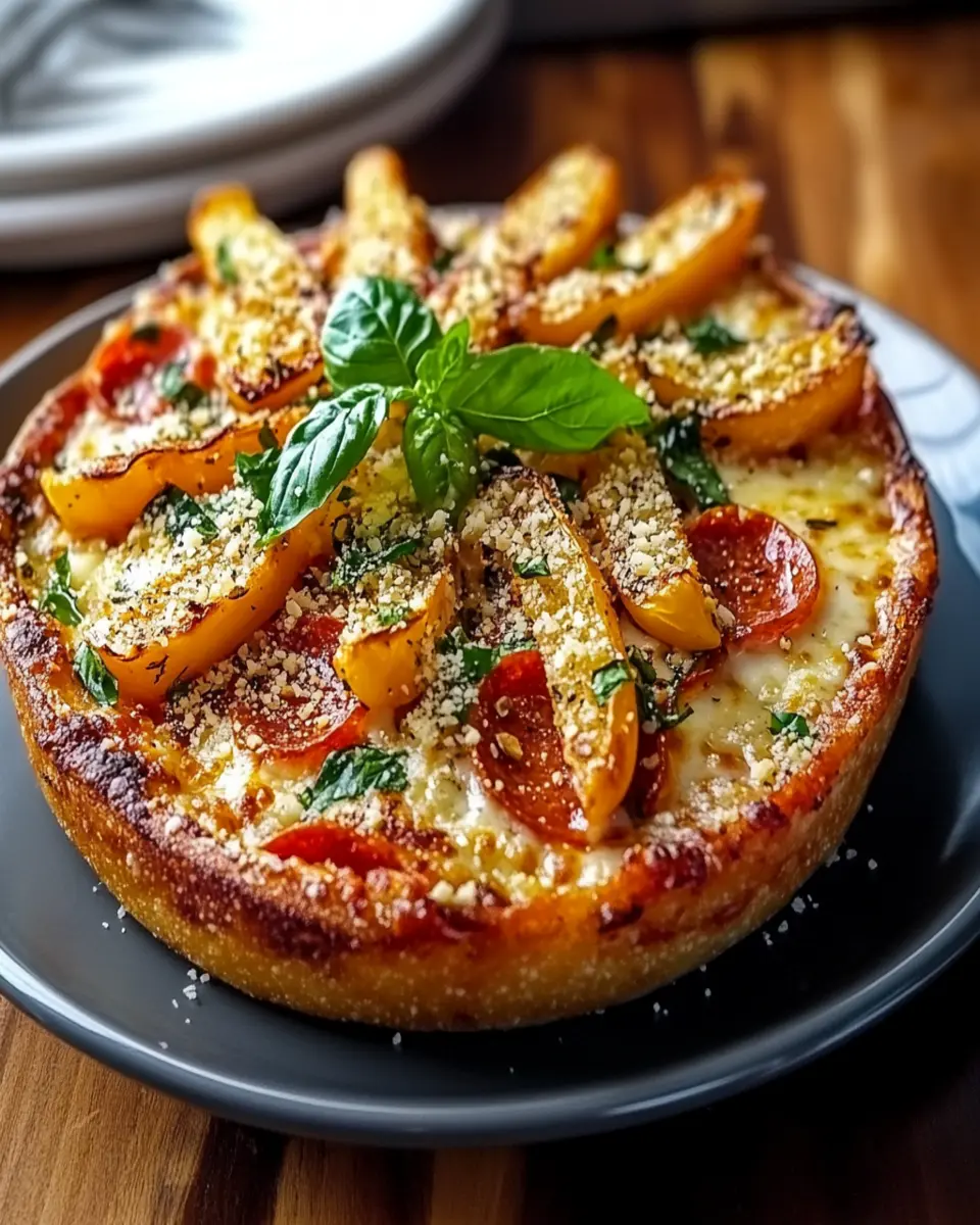 Deep-Dish Pizza Pie Recipe First Image First Image