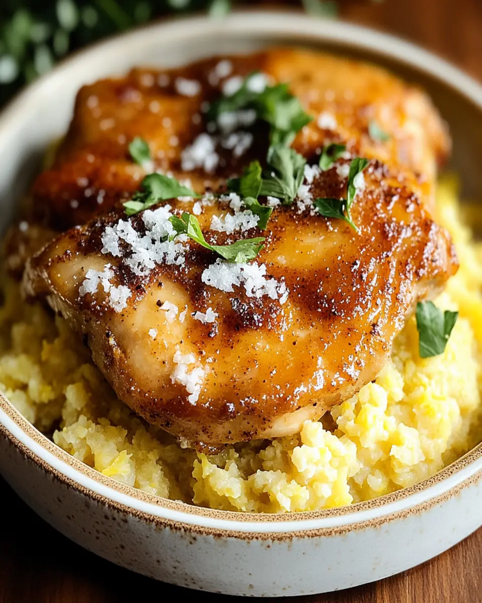 Macau-Style Baked Portuguese Chicken with Cauliflower Rice First Image First Image