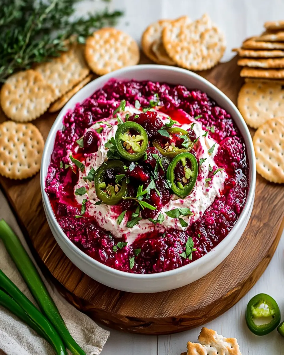 Perky Cranberry Jalapeno Cream Cheese Dip Recipe First Image First Image