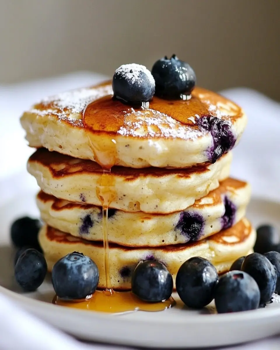 LEMON BLUEBERRY BUTTERMILK PANCAKES First Image First Image