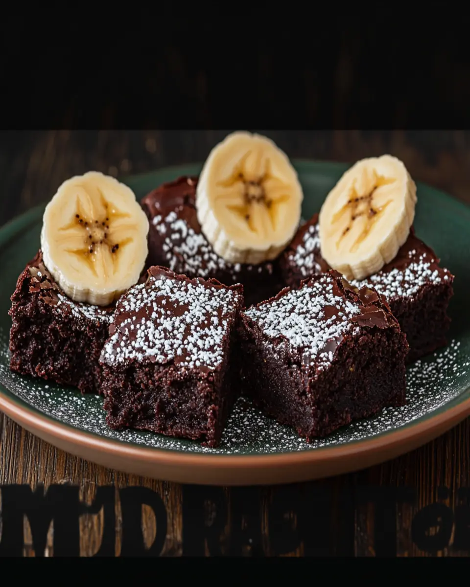Fudgy Banana Bread Brownies Recipe First Image First Image