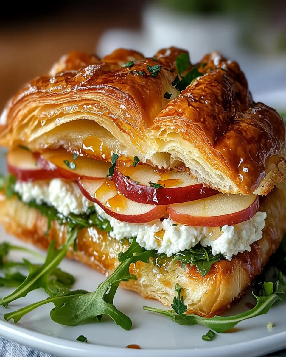 Apple & Goat Cheese Croissant Sandwich First Image First Image