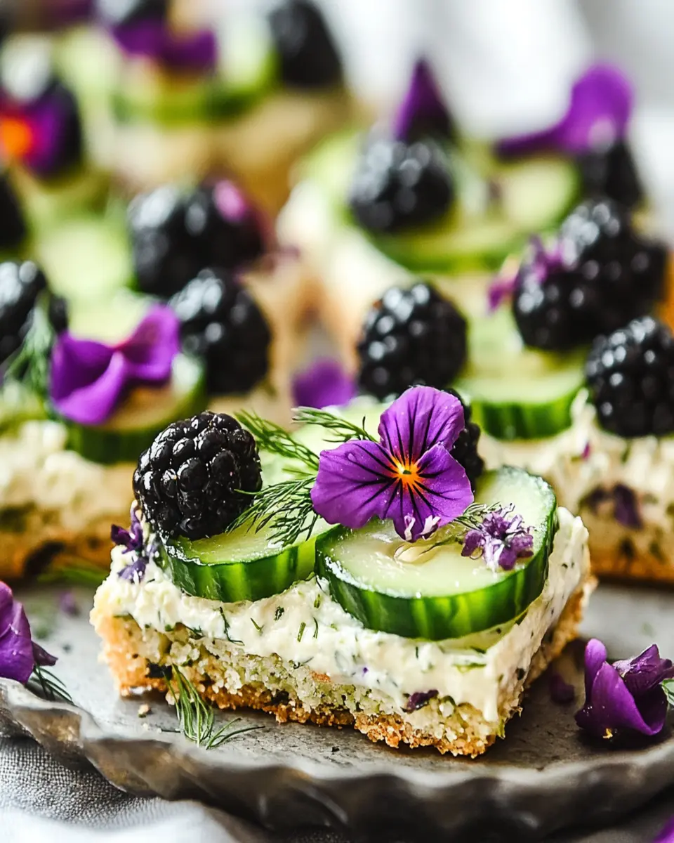 Keto Cucumber Sandwiches First Image First Image
