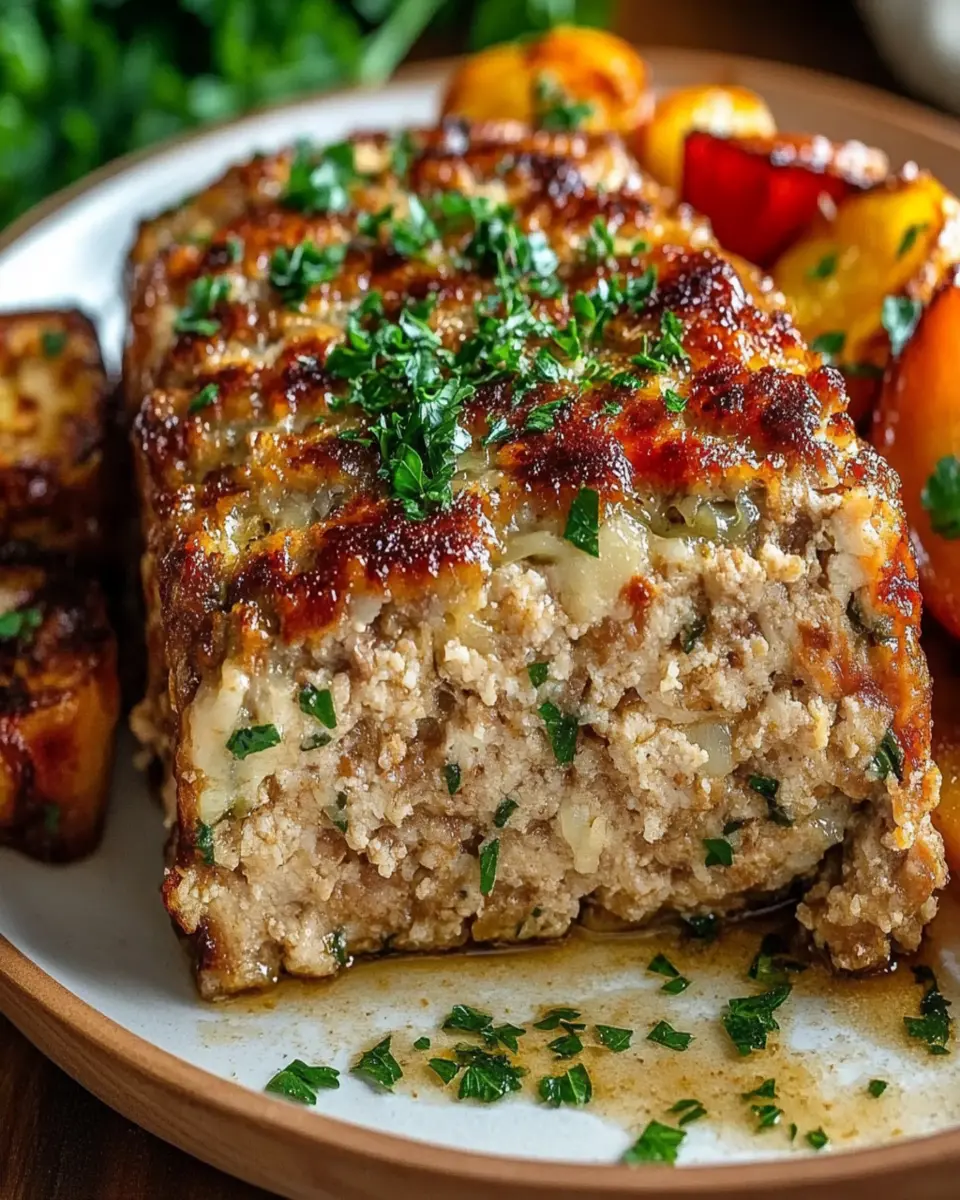 Delightful Garlic Parmesan Chicken Meatloaf Recipe First Image First Image