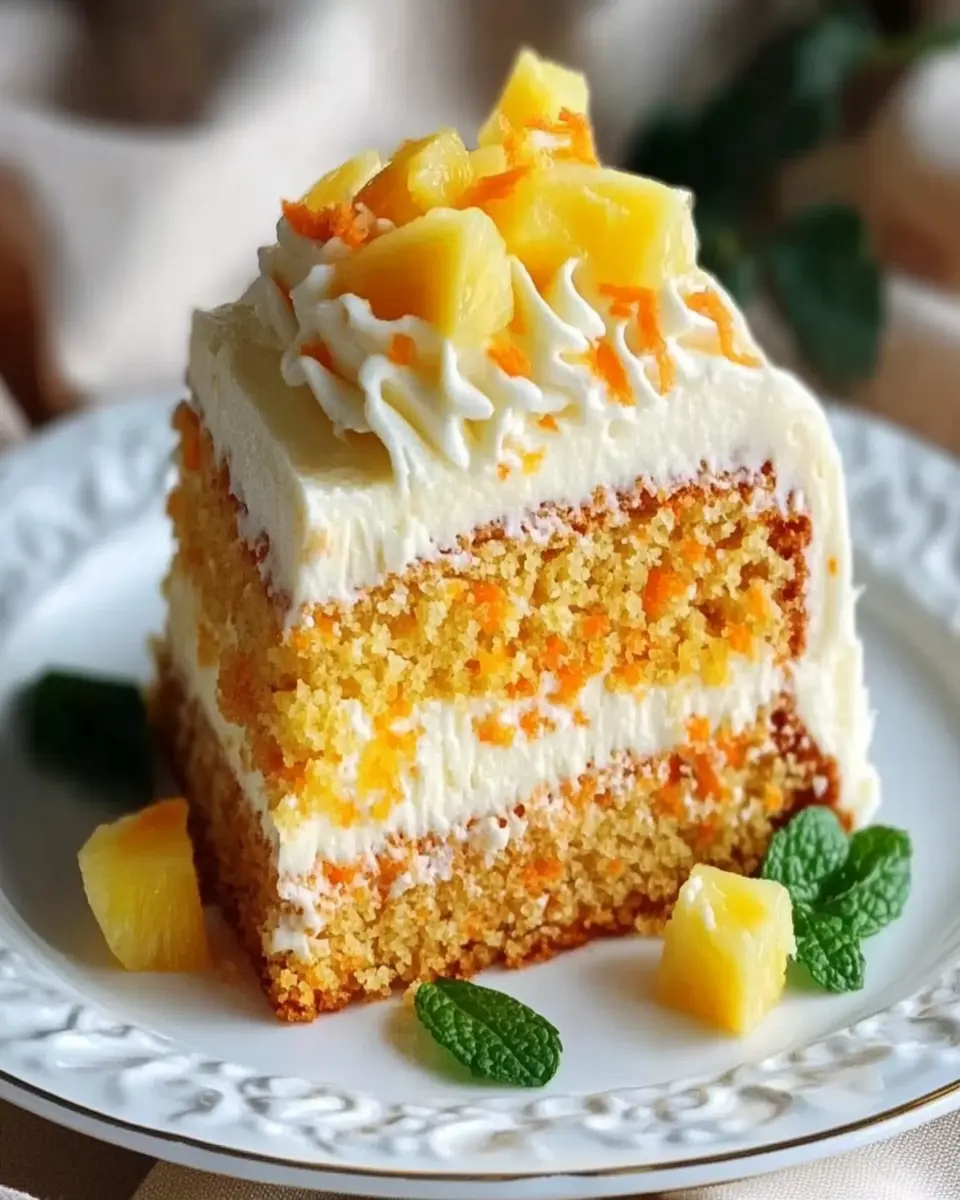 Hawaiian Pineapple Carrot Cream Cake First Image First Image